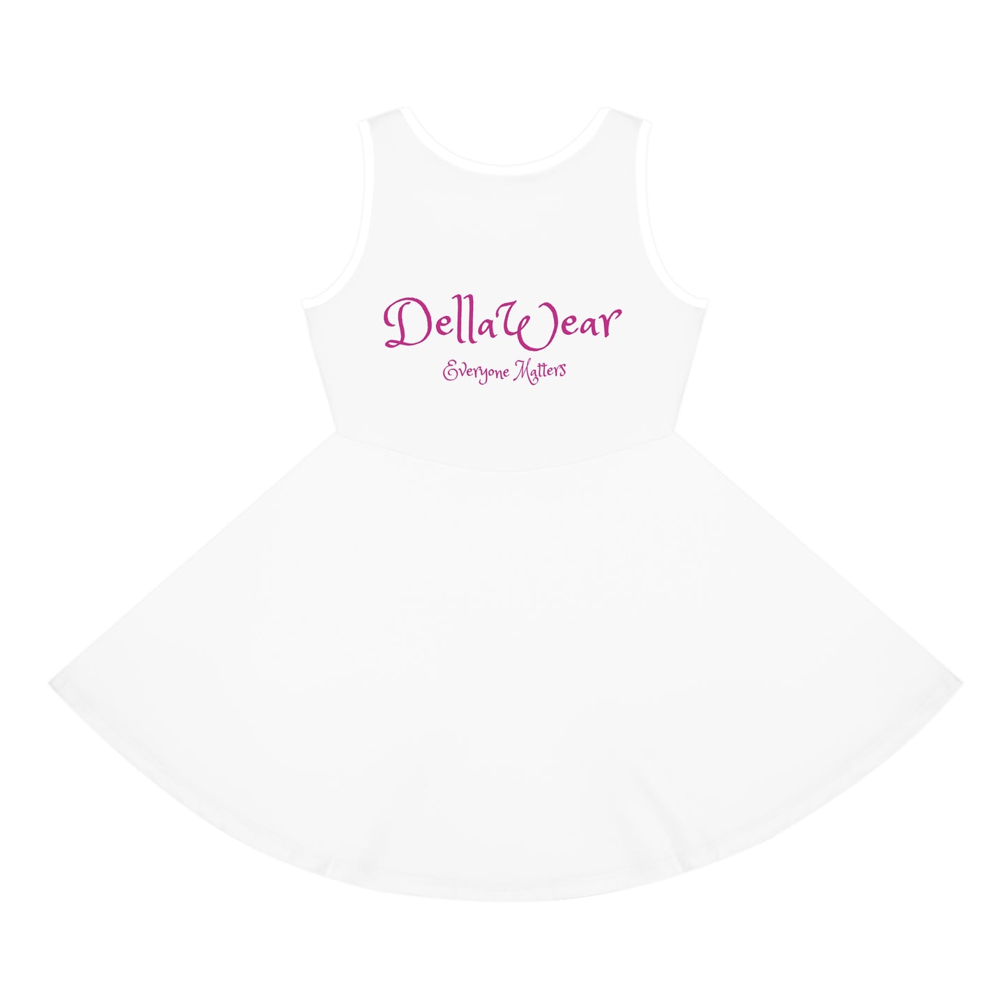 Girls' Sleeveless Sundress - Cute Summer Outfit, Playful Dress, Birthday Gift, Lightweight Sundress, Toddler Girl Fashion
