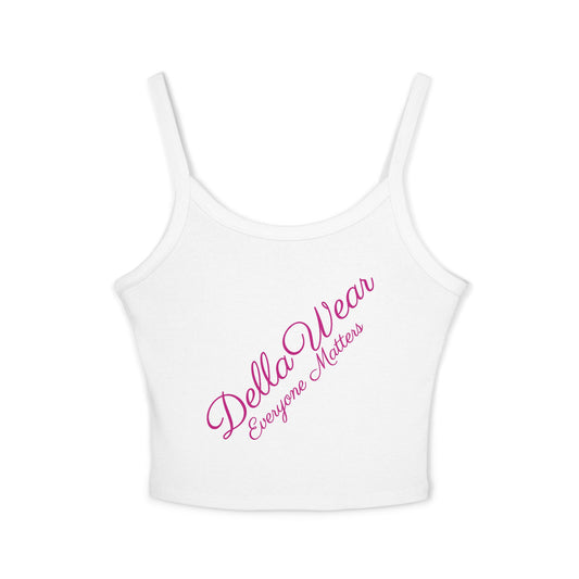 Della Wear Women's Spaghetti Strap Tank Top - Summer Style, Casual Wear, Gift for Her, Everyday Essentials, Positive Message Top