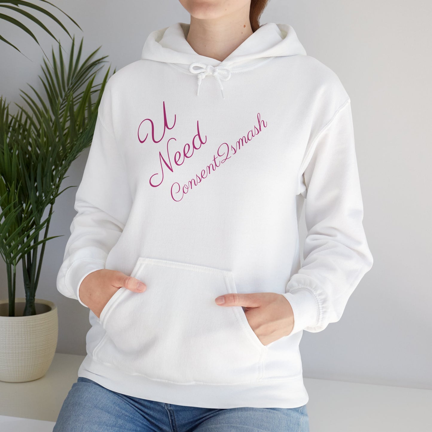 Consent to Smash Hooded Sweatshirt, Cozy Hoodie, Unisex Casual Wear, Streetwear, Gifts for Friends, Fun Party Outfit, Statements