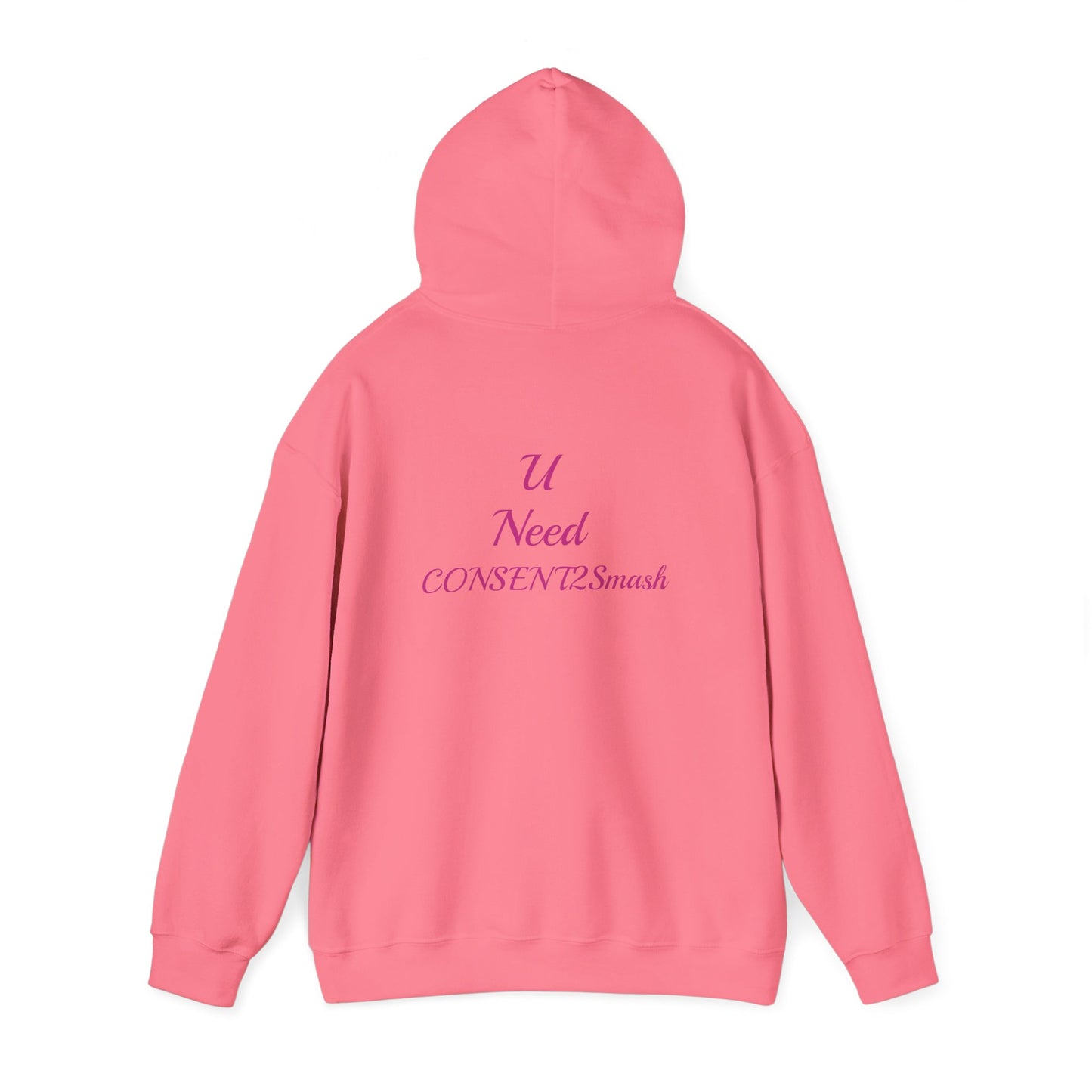 Consent to Smash Hooded Sweatshirt, Cozy Hoodie, Unisex Casual Wear, Streetwear, Gifts for Friends, Fun Party Outfit, Statements