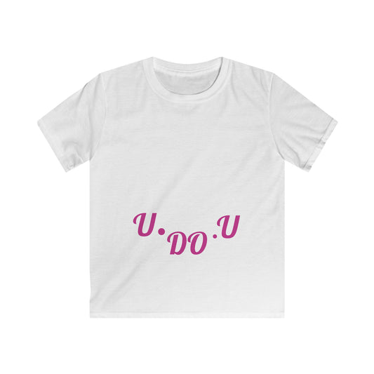 Kids Positive Affirmation Tee - U.DO.U, Youth Inspirational Shirt, Birthday Gift for Kids, Cute Graphic Tee, Fun Summer Outfit
