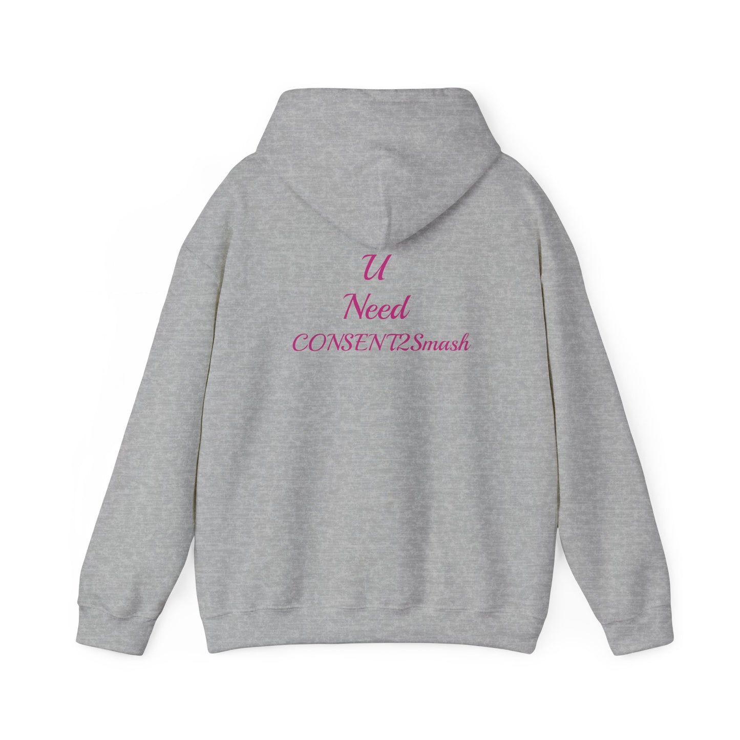 Consent to Smash Hooded Sweatshirt, Cozy Hoodie, Unisex Casual Wear, Streetwear, Gifts for Friends, Fun Party Outfit, Statements