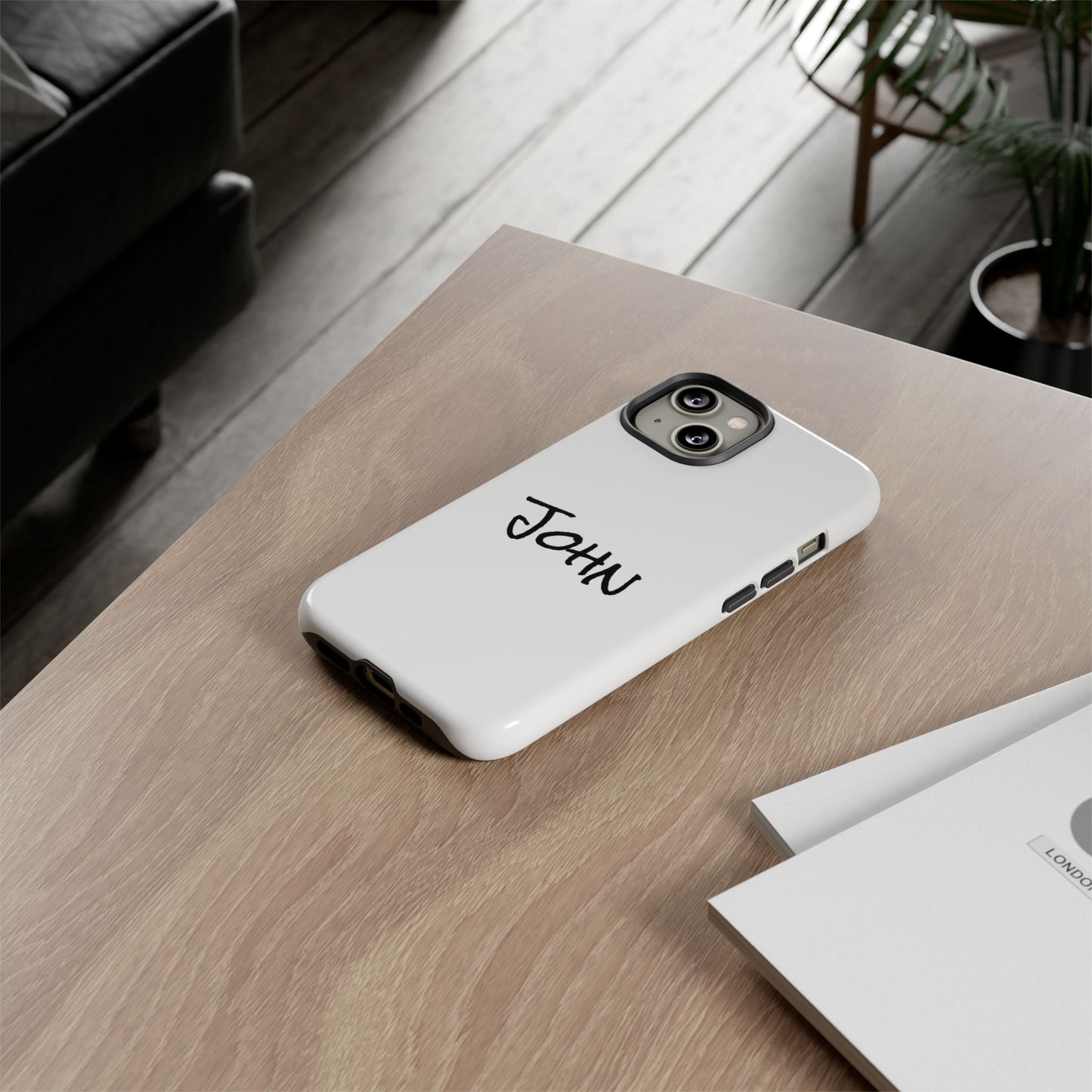 Personalized Phone Case for John, Custom Tough Phone Cover, Gift for Him, Unique Name Case, Durable Mobile Accessory