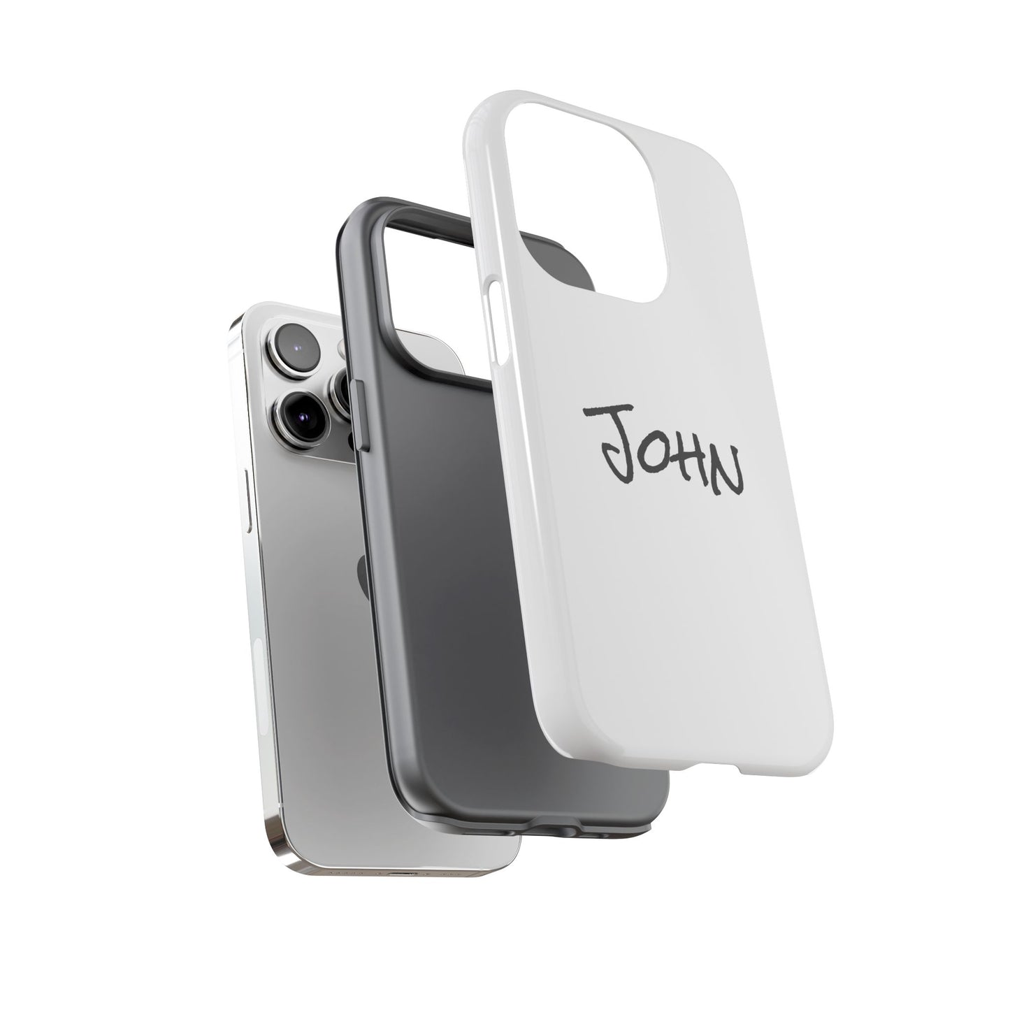 Personalized Phone Case for John, Custom Tough Phone Cover, Gift for Him, Unique Name Case, Durable Mobile Accessory