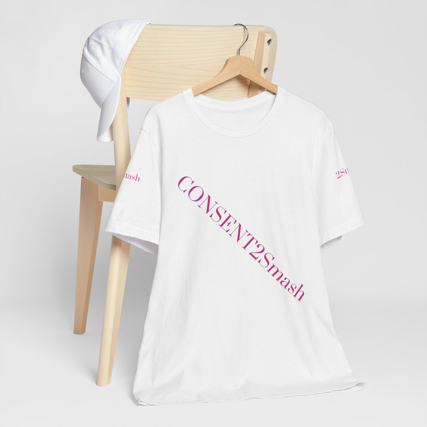 Consent 2 Smash Tee - Unisex Jersey Short Sleeve T-Shirt, Empowerment Apparel, Gender Equality, Affirmative Consent, LGBTQ+ Pride