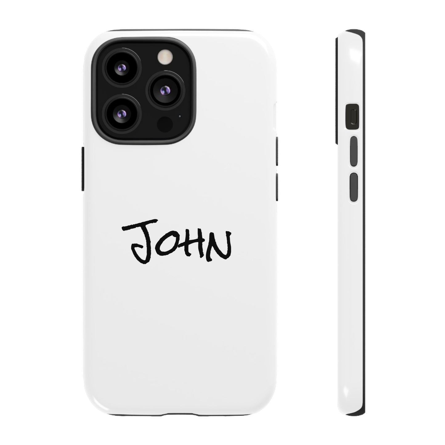 Personalized Phone Case for John, Custom Tough Phone Cover, Gift for Him, Unique Name Case, Durable Mobile Accessory