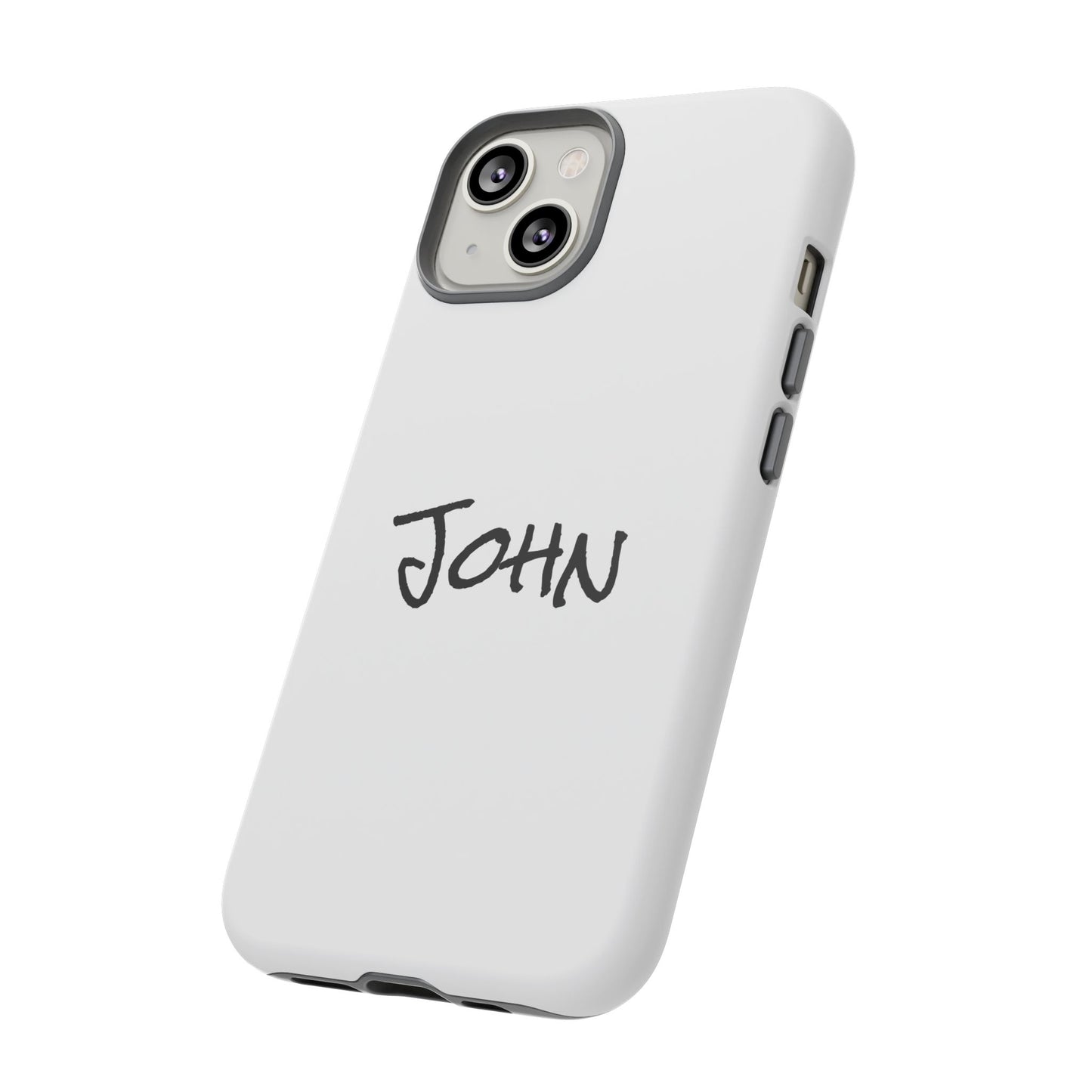 Personalized Phone Case for John, Custom Tough Phone Cover, Gift for Him, Unique Name Case, Durable Mobile Accessory