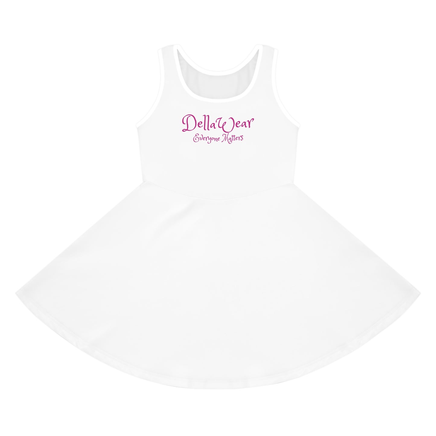Girls' Sleeveless Sundress - Cute Summer Outfit, Playful Dress, Birthday Gift, Lightweight Sundress, Toddler Girl Fashion