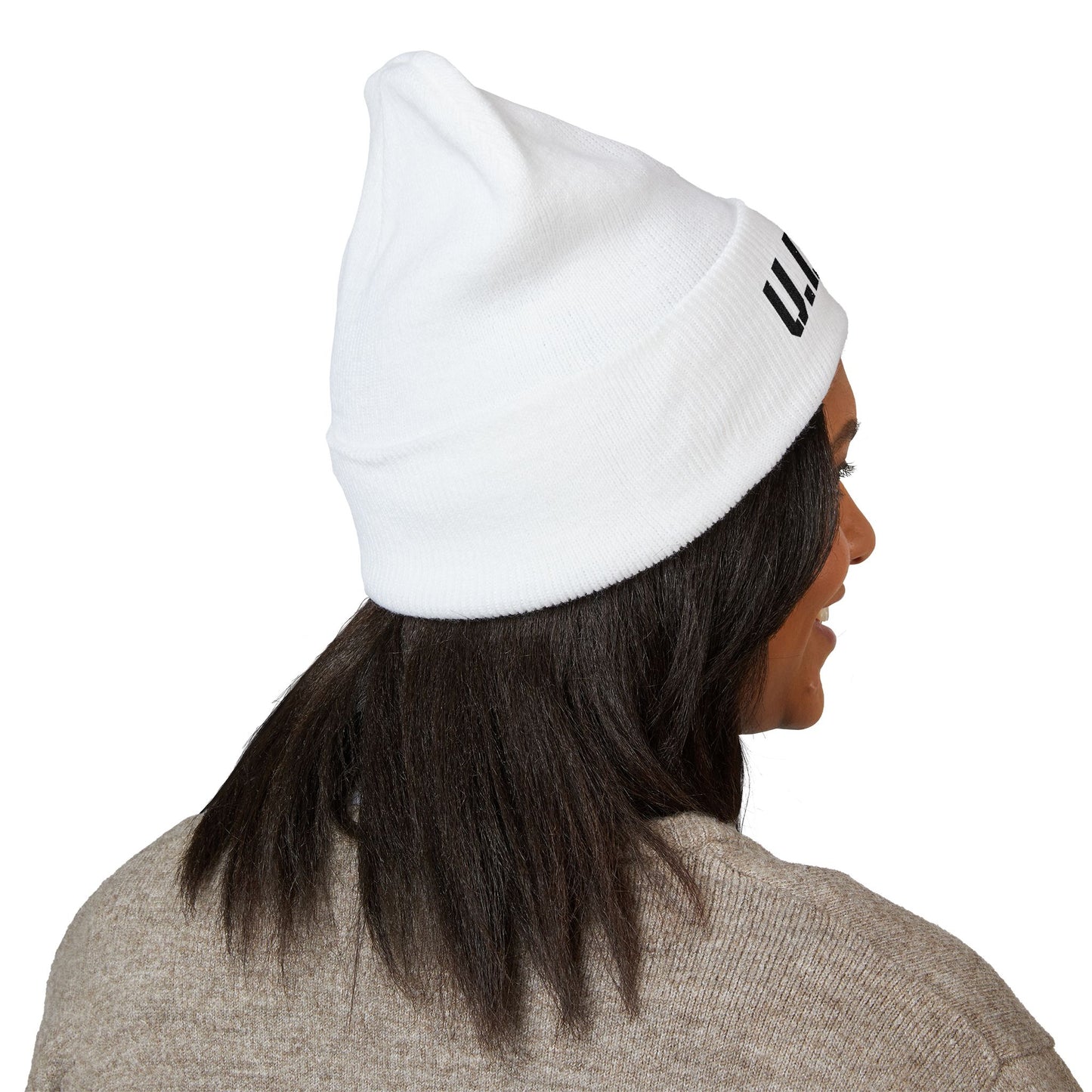Classic Cuffed Beanie with U.D.O.U. Embroidery - Stylish Winter Hat, Trendy Beanie, Gift for Him/Her, Casual Wear, Outdoor Accessory
