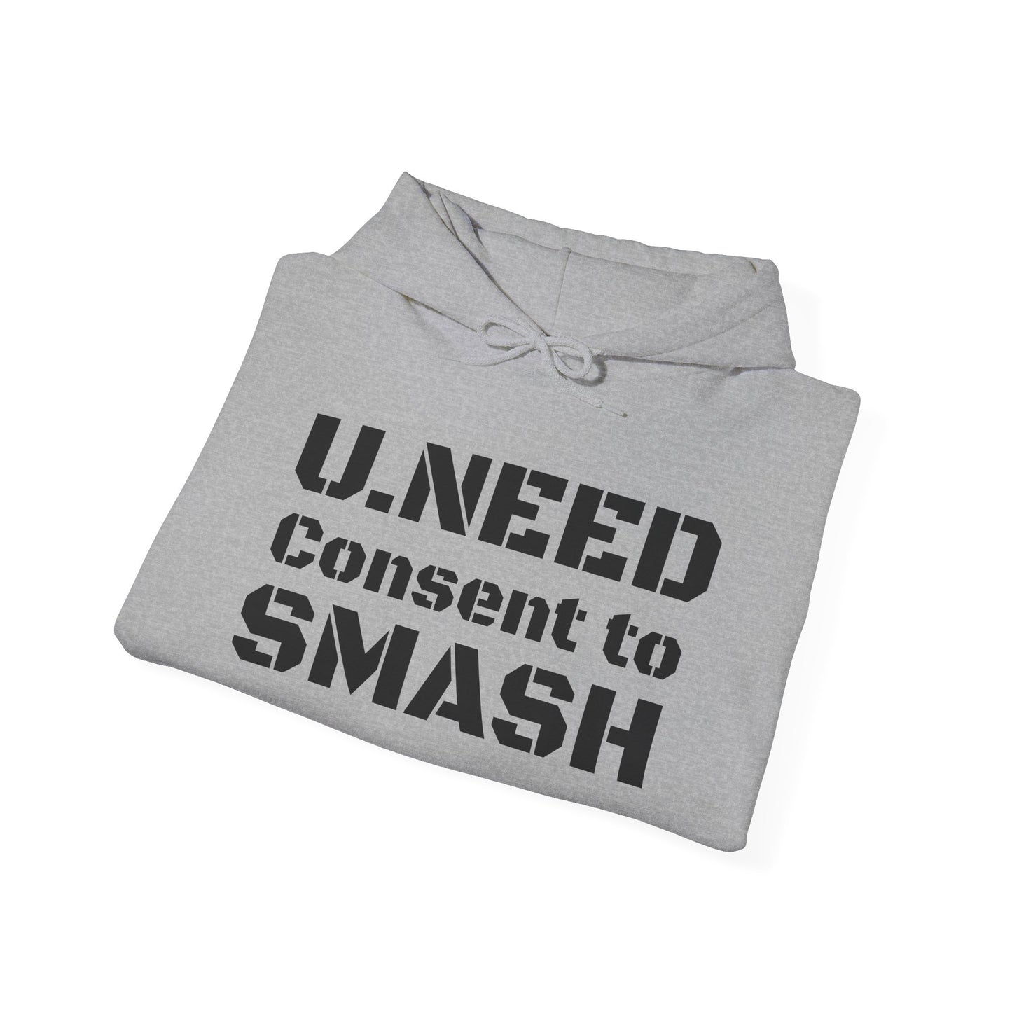 Consent to Smash Hoodie | Unisex Heavy Blend Sweater, Casual Wear, Gift for Gamers, Streetwear Hoodie, Unique Trendy Clothing