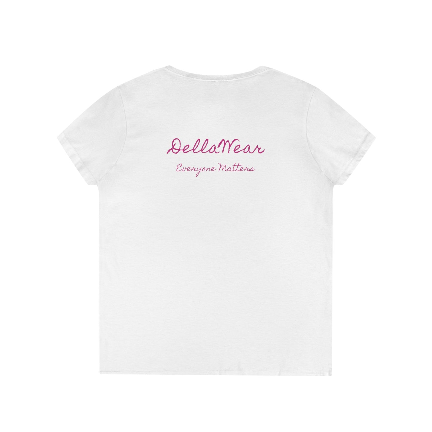 Empowering Ladies' V-Neck T-Shirt - Everyone Matters | Casual Wear, Gift for Her, Motivational Apparel, Inspirational Fashion
