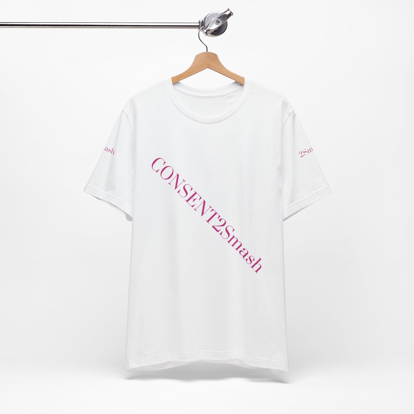 Consent 2 Smash Tee - Unisex Jersey Short Sleeve T-Shirt, Empowerment Apparel, Gender Equality, Affirmative Consent, LGBTQ+ Pride