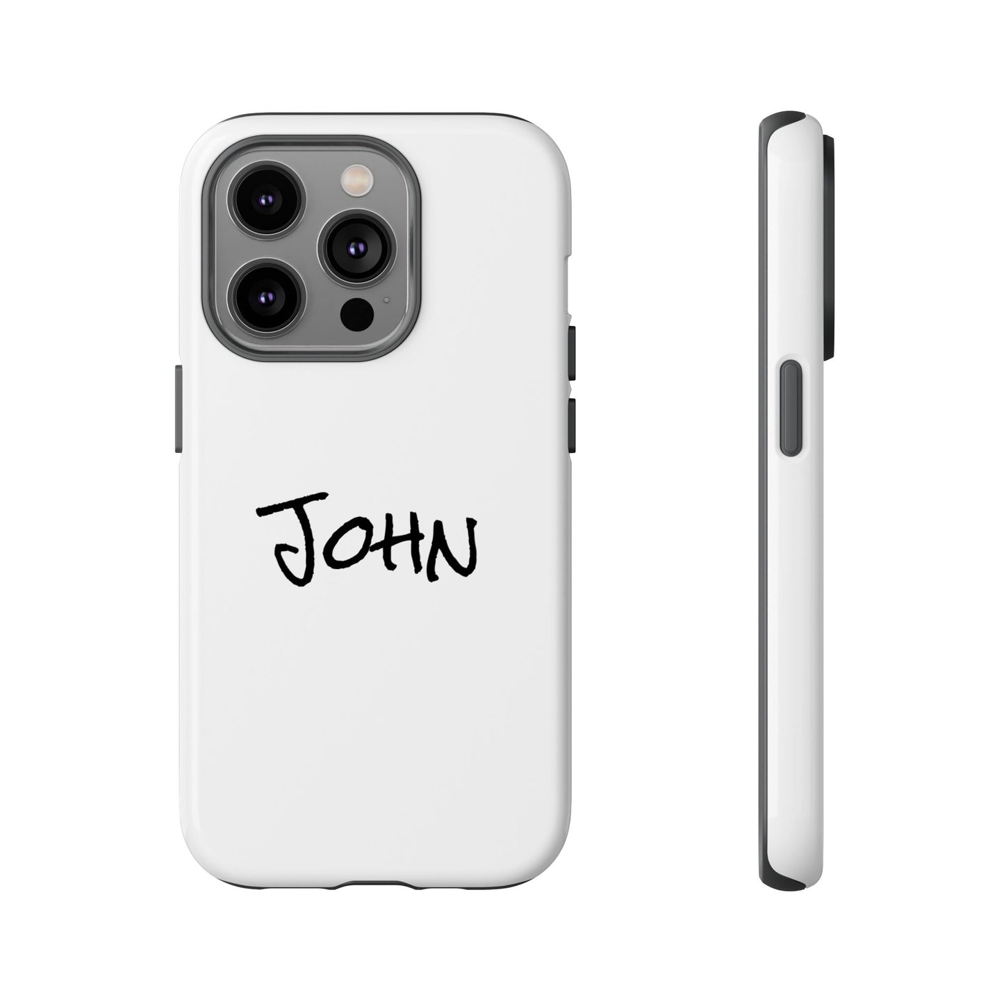 Personalized Phone Case for John, Custom Tough Phone Cover, Gift for Him, Unique Name Case, Durable Mobile Accessory
