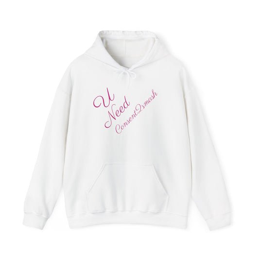 Consent to Smash Hooded Sweatshirt, Cozy Hoodie, Unisex Casual Wear, Streetwear, Gifts for Friends, Fun Party Outfit, Statements