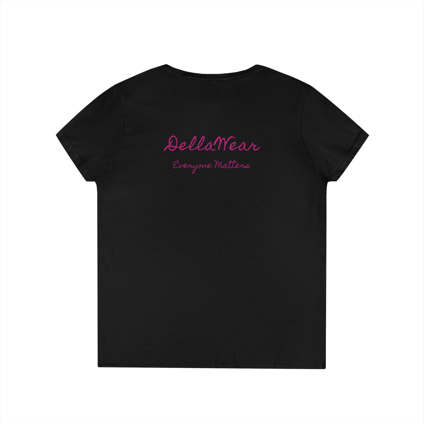 Empowering Ladies' V-Neck T-Shirt - Everyone Matters | Casual Wear, Gift for Her, Motivational Apparel, Inspirational Fashion